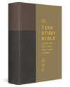ESV Teen Study Bible - TruTone, Slate/Umber